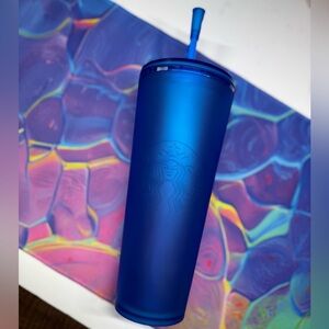 EUC Soft Touch Blue Starbucks 24 oz Tumbler - N. American Release 2023